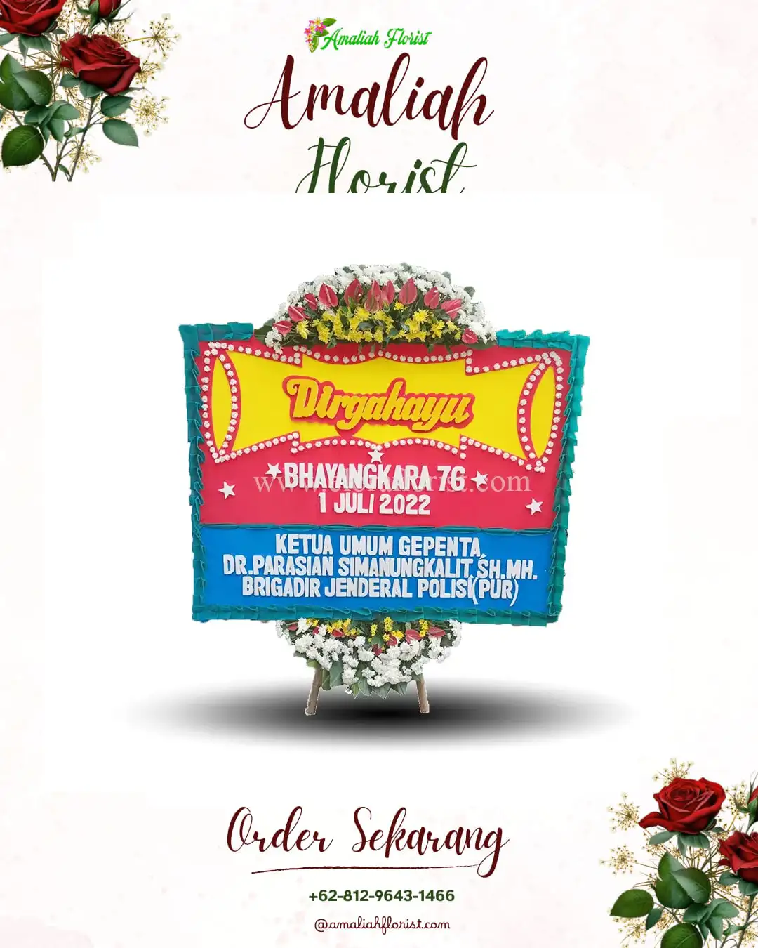 Papan Bunga HUT Ulang Tahun Rote Ndao